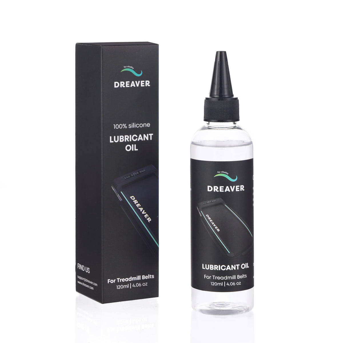 Dreaver - Smøreolje for tredemølle - 100 % ren silikonolje - 120ml